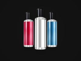 kosmetische cremeflasche 3d-rendering-mockup-design foto