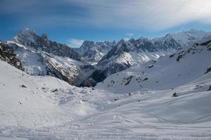 Blick auf die Berglandschaft foto