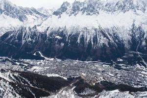 Blick auf die Berglandschaft foto