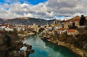 Mostar Altstadt Stadtbild und Landschaft foto