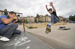 tucepi, kroatien, 2022 - blick auf den skatepark foto