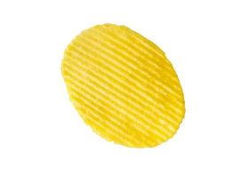 Kartoffelchips-Snack isoliert auf weißem Hintergrund mit Beschneidungspfad foto
