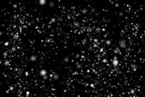 abstrakte Schneefälle auf schwarzem Hintergrund foto