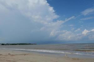 Himmel am Strand foto