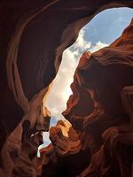 Himmel am Antelope Canyon foto
