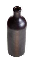 schwarze Flasche aus georgischer Keramik foto