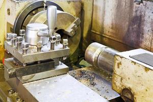 Hauptspindel der Metalldrehmaschine foto