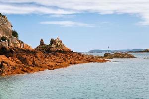 Meeresküste in der Bretagne foto