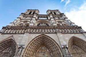 Fassade von Notre-Dame foto