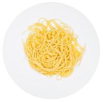 Draufsicht auf Spaghetti al Burro foto