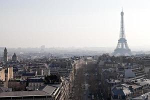 oben ansicht der avenues di iena in paris foto