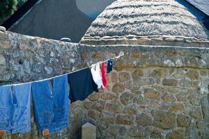 Wäschetrocknung in der Bretagne foto