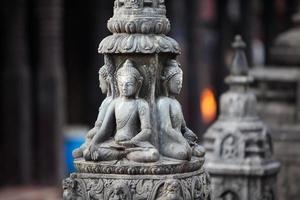 Buddha-Statue in der Stadt Kathmandu, Nepal foto