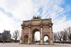 der arc de triomphe du carrousel in paris foto