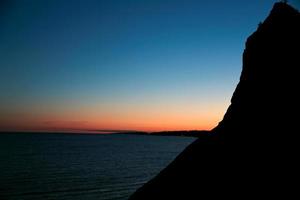 Sonnenuntergang an der Atlantikküste foto