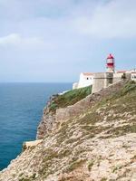 Leuchtturm am Kap St. Vincent in der Nähe der Stadt Sagres foto