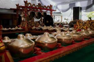 gamelan. indonesisches javanisches Musikinstrument foto