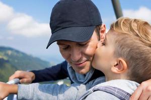 Ich liebe dich Papa sehr. foto