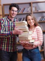 Jugendgruppe in der Schule foto