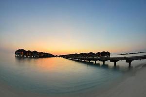 Blick auf den tropischen Strand foto