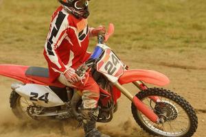 Motocross-Bike-Ansicht foto