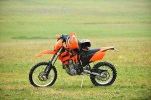 Motocross-Bike-Ansicht foto