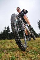 Mountainbike-Ansicht foto