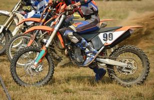 Motocross-Bike-Ansicht foto