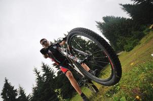 Mountainbike-Ansicht foto