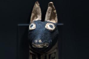 Ägyptischer Mumienhund in Grab gefunden foto