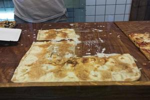recco focaccia käse italienisches fladenbrot foto