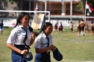 ubud, indonesien - 17. august 2016 - der unabhängigkeitstag wird im ganzen land gefeiert foto