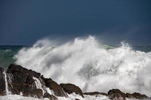 küstenmeer sturm sturm große welle foto