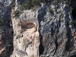 Golf von Orosei Cala Gonone Felsen Meer Klippen Sardinien Italien foto