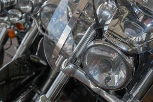 motorrad harley detail verchromtes eisen metall foto