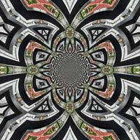 abstrakter hintergrund aus holz auf dem dach. Kaleidoskop-Muster. kostenloses Foto