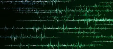 Equalizer Puls Herzwellenlinien abstrakte Hintergrund 3D-Darstellung foto