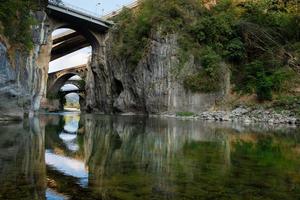 fünf Brücken in der Sedrina-Schlucht foto