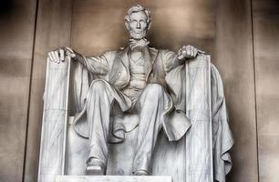 Washington, Usa - 24. Juni 2016 - Lincoln-Statue am Denkmal in Washington, D.C foto