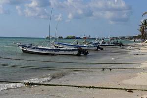 Playa del Carmen, Mexiko - 3. Februar 2017 - amerikanische Touristen in Playa del Carmen, Mexiko foto