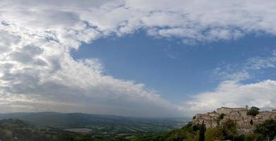 umbrien, italien todi riesiges panorama foto