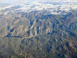 Sierra von Baja California Sur Mexiko Luftaufnahme foto