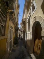 ortigia syrakus altstadt allets kleine straßen foto