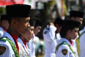 ubud, indonesien - 17. august 2016 - der unabhängigkeitstag wird im ganzen land gefeiert foto