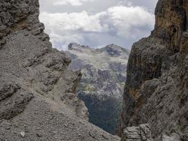 Dolomiten-Bergpanorama von Tofane foto