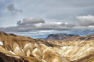 Landschaft der Region Island Landmannalaugar foto