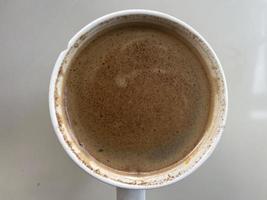 Kaffee auf der Draufsicht foto