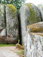 Steinmauern des antiken Megalith Beglik Tash foto