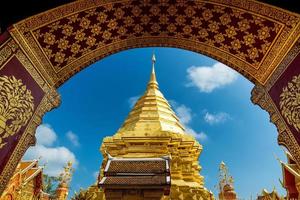 Wat Phra, der Doi Suthep Tempel in Chiang Mai, Thailand foto