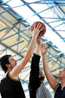 Ansicht Basketballspiel foto